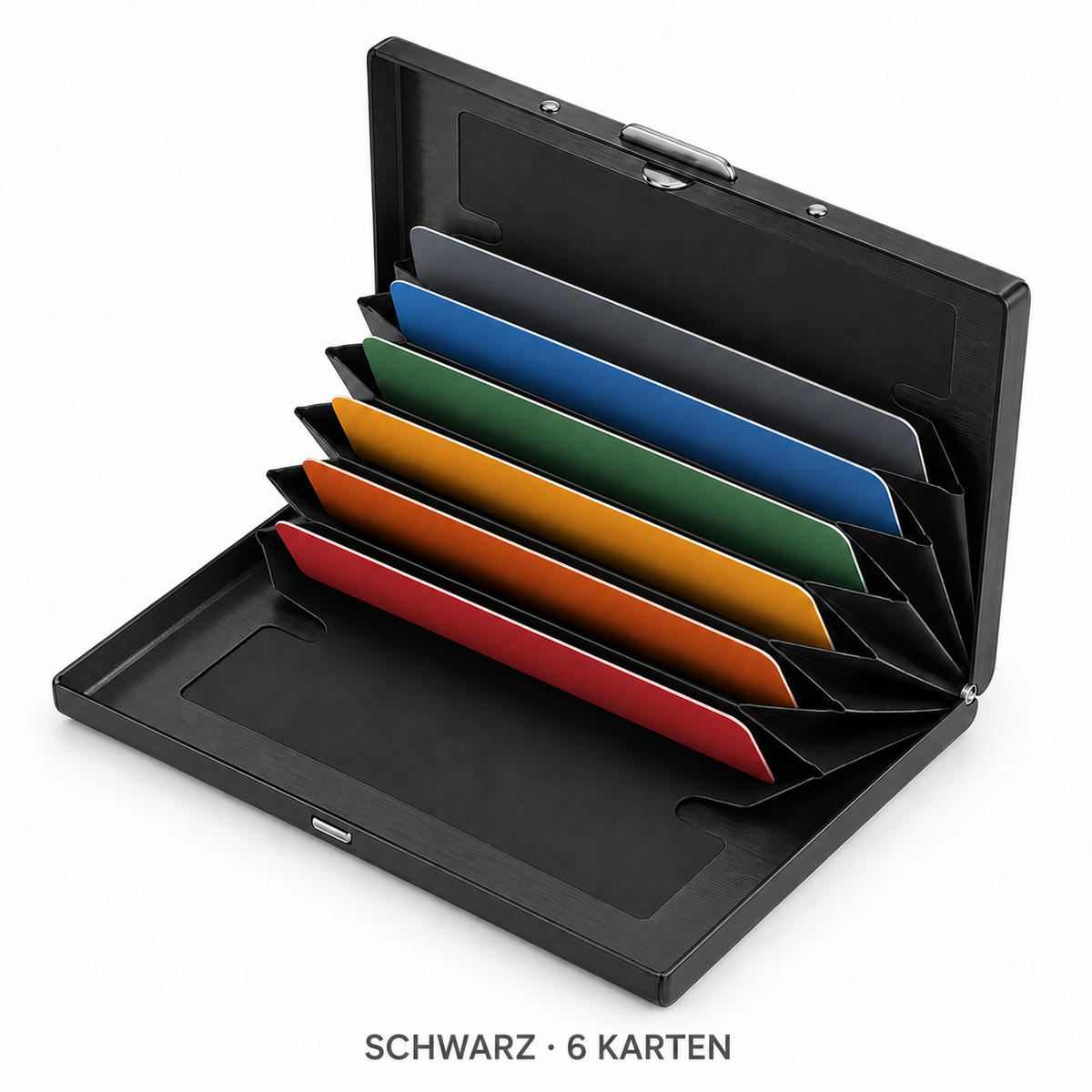 Nordspur | RFID-Blocking Karten-Geldbörse aus Edelstahl – Organisiert, Sicher & Taschenfertig