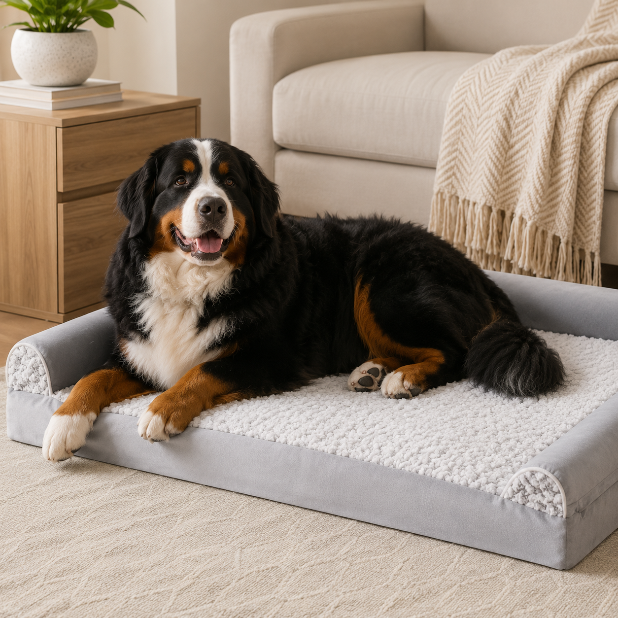 Nordspur | Slumberpaw Extra Großes Orthopädisches Hundebett