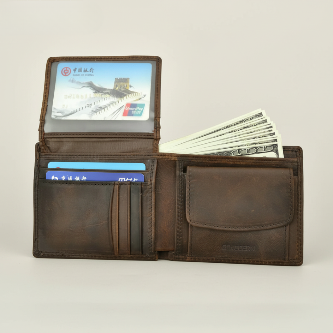Nordspur | Brekson Vintage-Bifold-Geldbörse