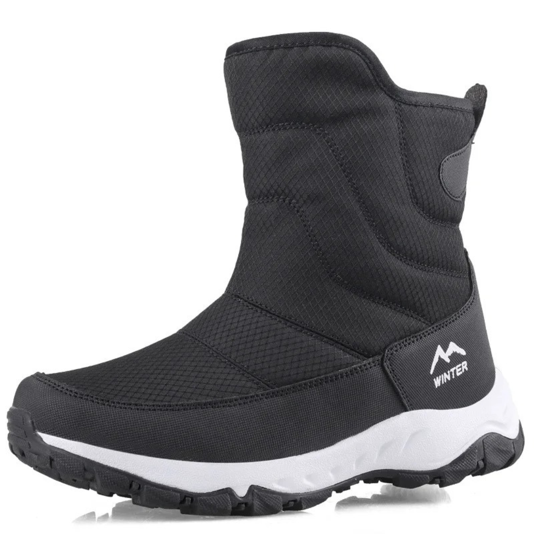 Winterstiefel knöchelhohe rutschfeste Damenstiefel warm gefüttert