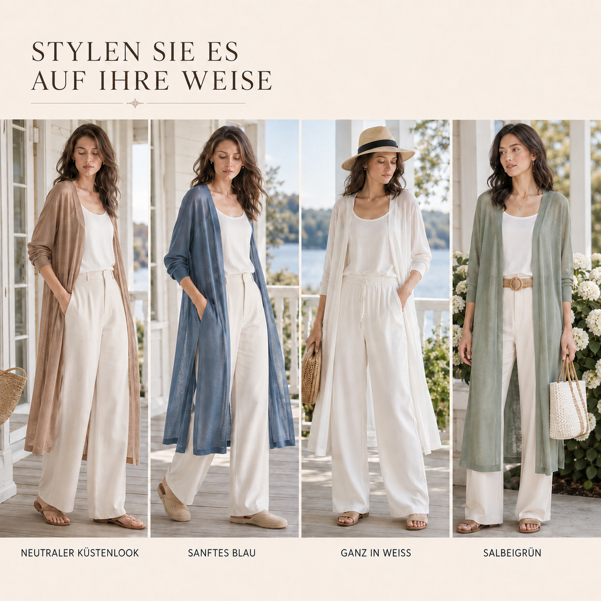Nordspur | Aerisell Longline Offene Strickjacke