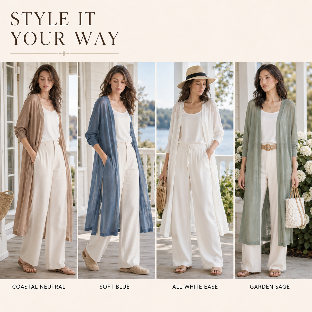Nordspur | Aerisell Longline Offene Strickjacke