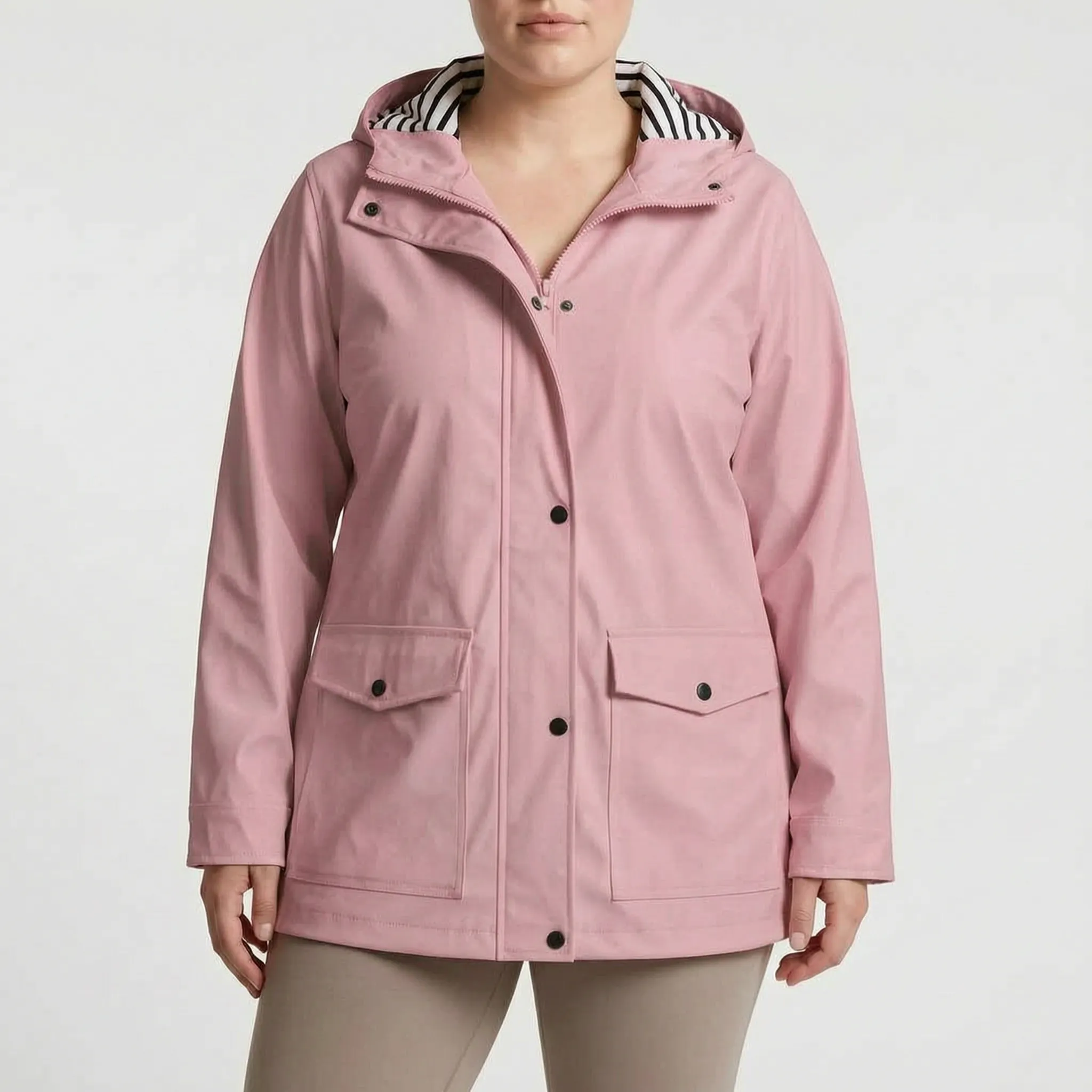 Nordspur | Aerojack Legere Kapuzenjacke Mit Streifenmuster