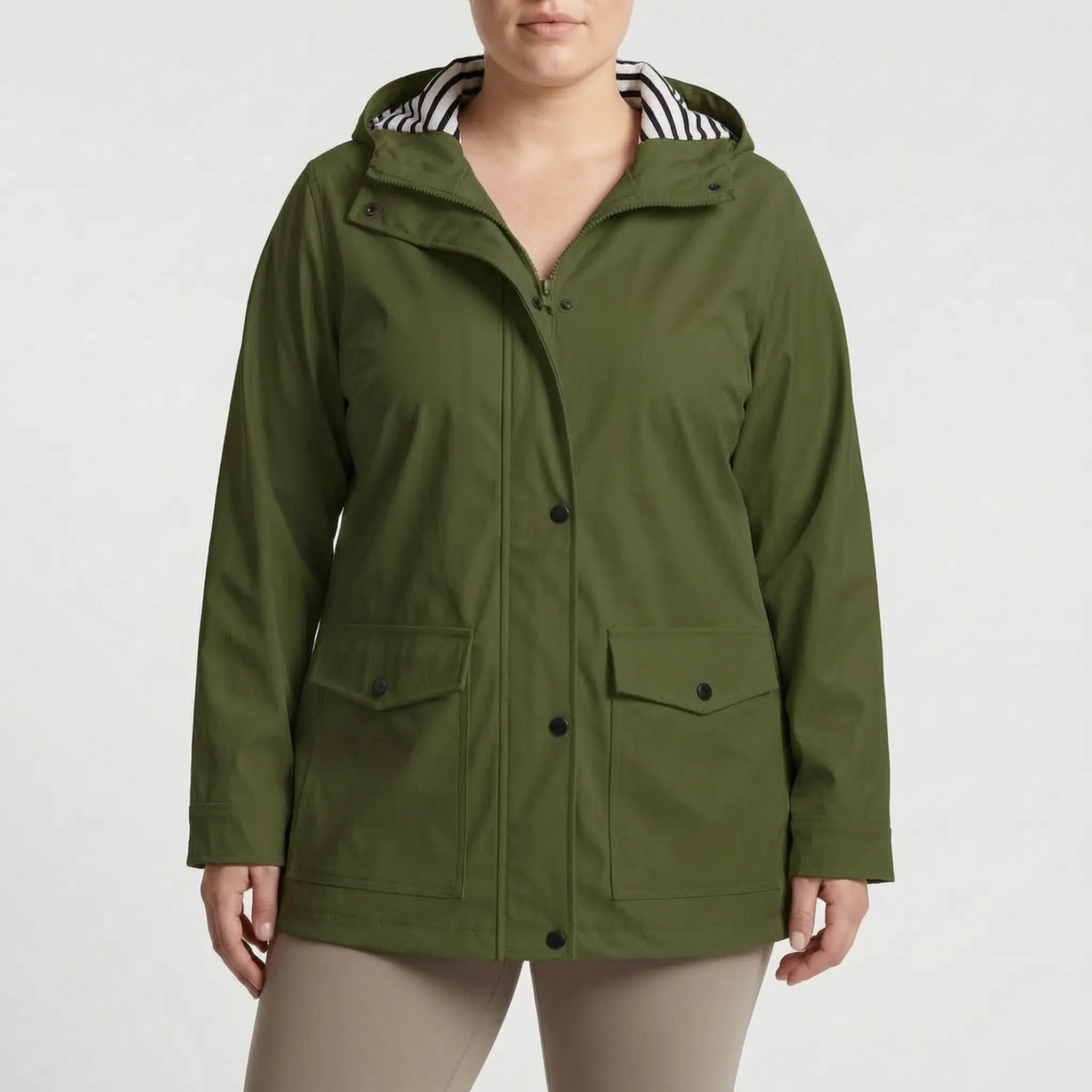 Nordspur | Aerojack Legere Kapuzenjacke Mit Streifenmuster
