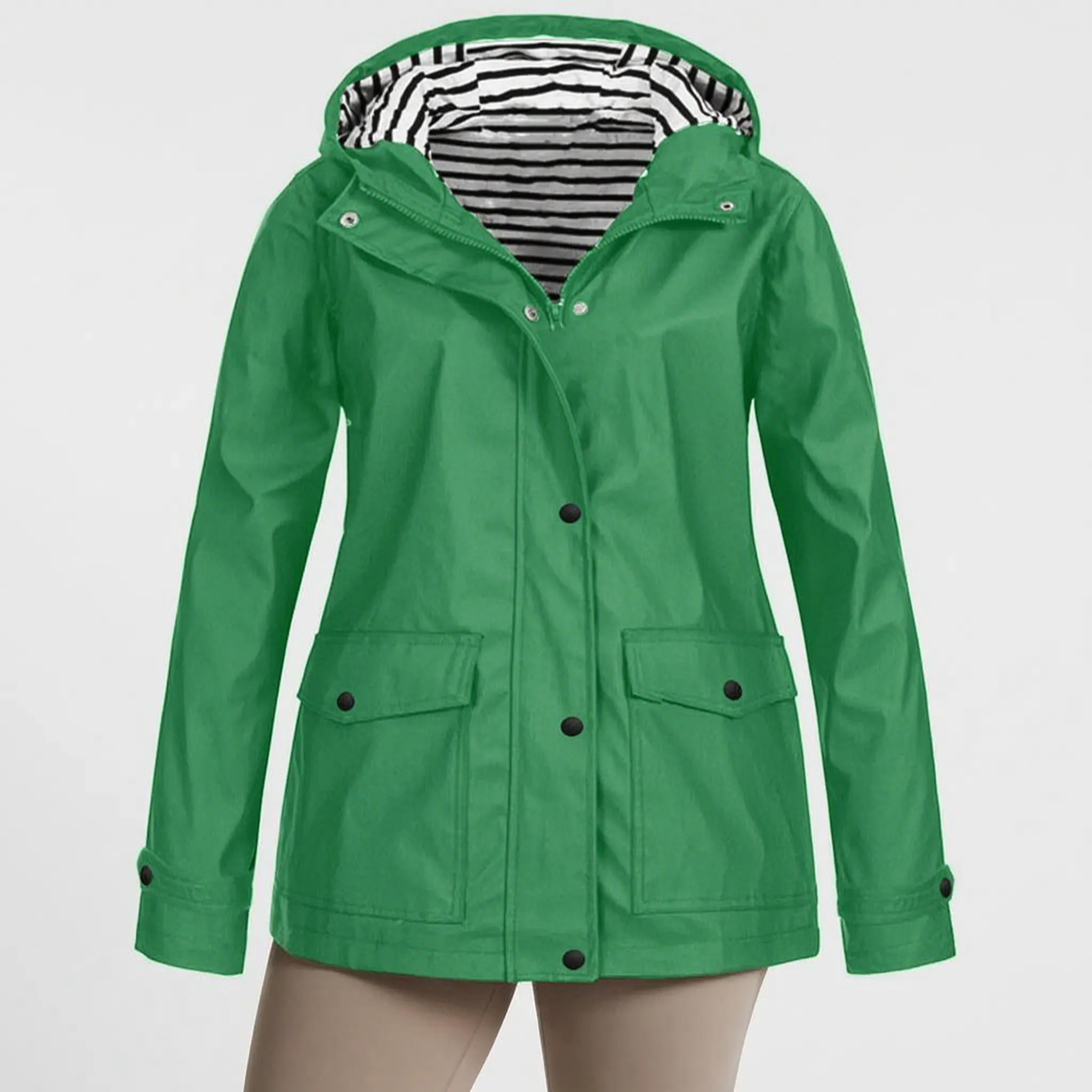 Nordspur | Aerojack Legere Kapuzenjacke Mit Streifenmuster