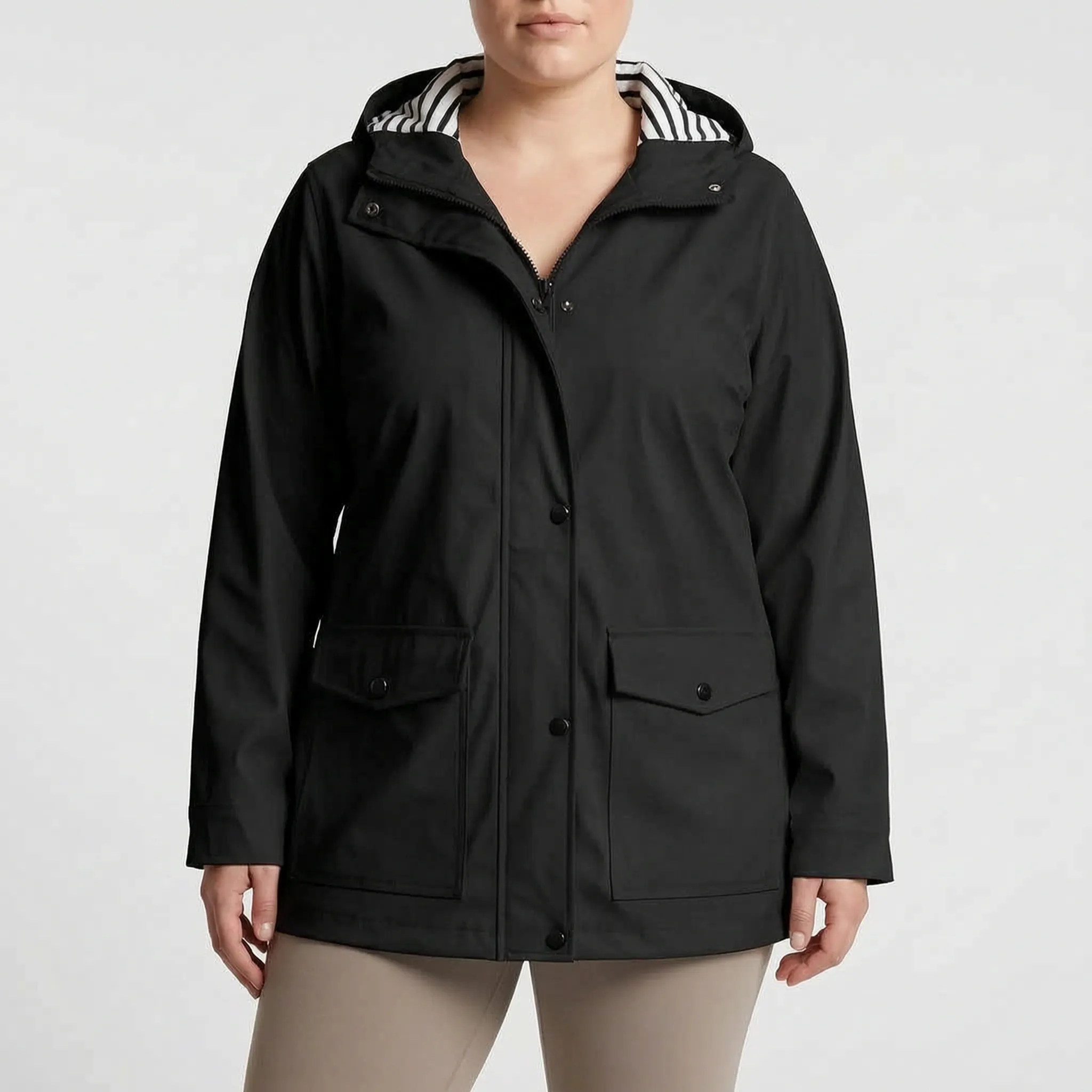 Nordspur | Aerojack Legere Kapuzenjacke Mit Streifenmuster