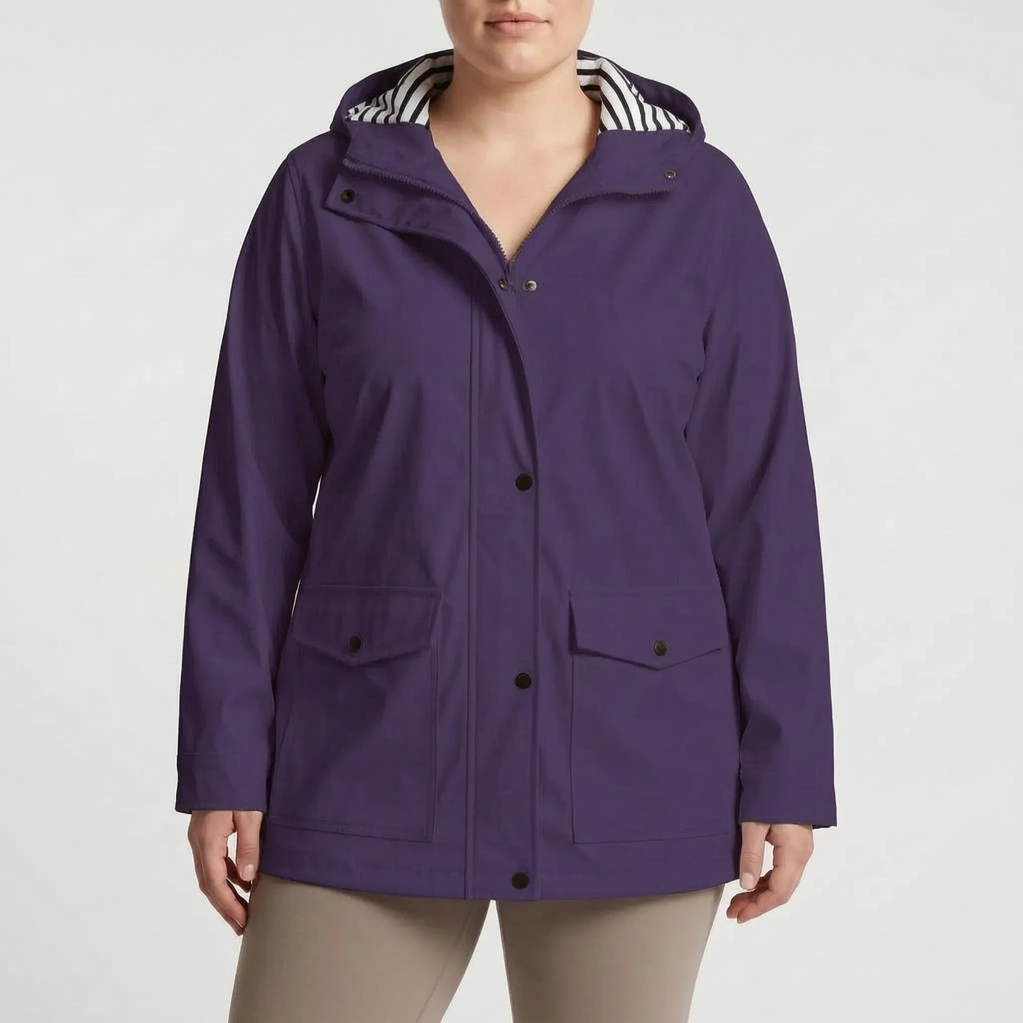 Nordspur | Aerojack Legere Kapuzenjacke Mit Streifenmuster