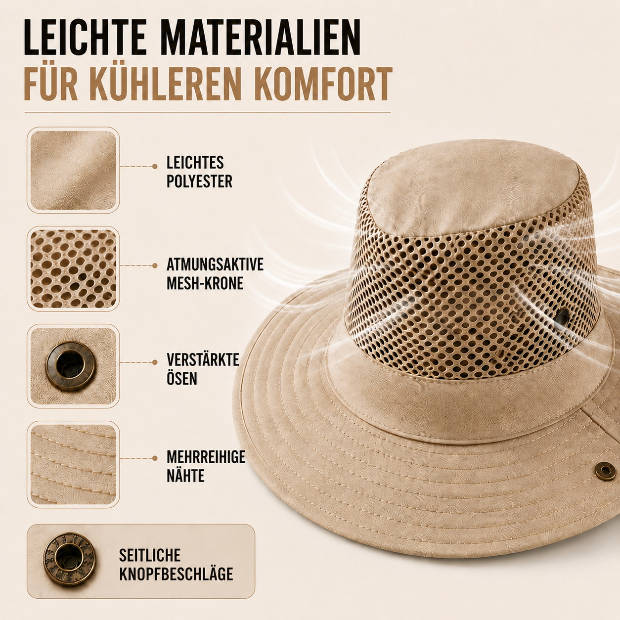 Nordspur | Aerovent Breitrandiger Mesh-Hut