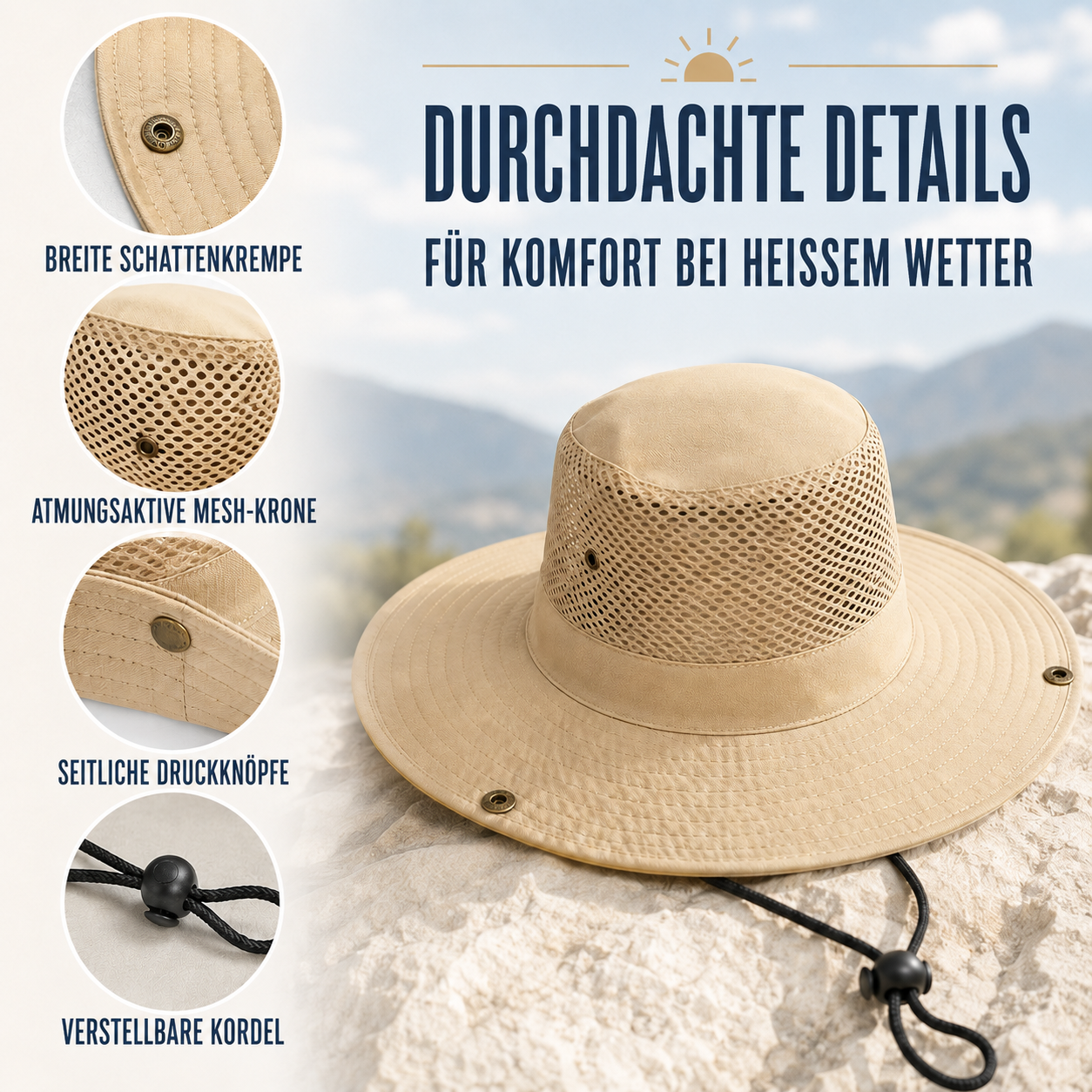 Nordspur | Aerovent Breitrandiger Mesh-Hut