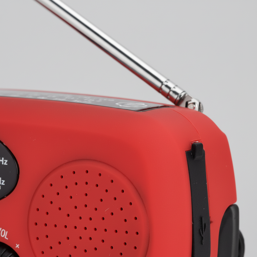 Notfallradio mit Handkurbel Solarpanel LED Taschenlampe SOS
