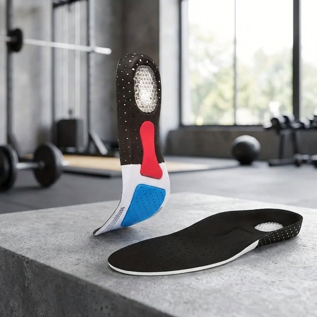 Sporteinlage mit Luftkissen-Fersenstütze und atmungsaktiver Oberseite