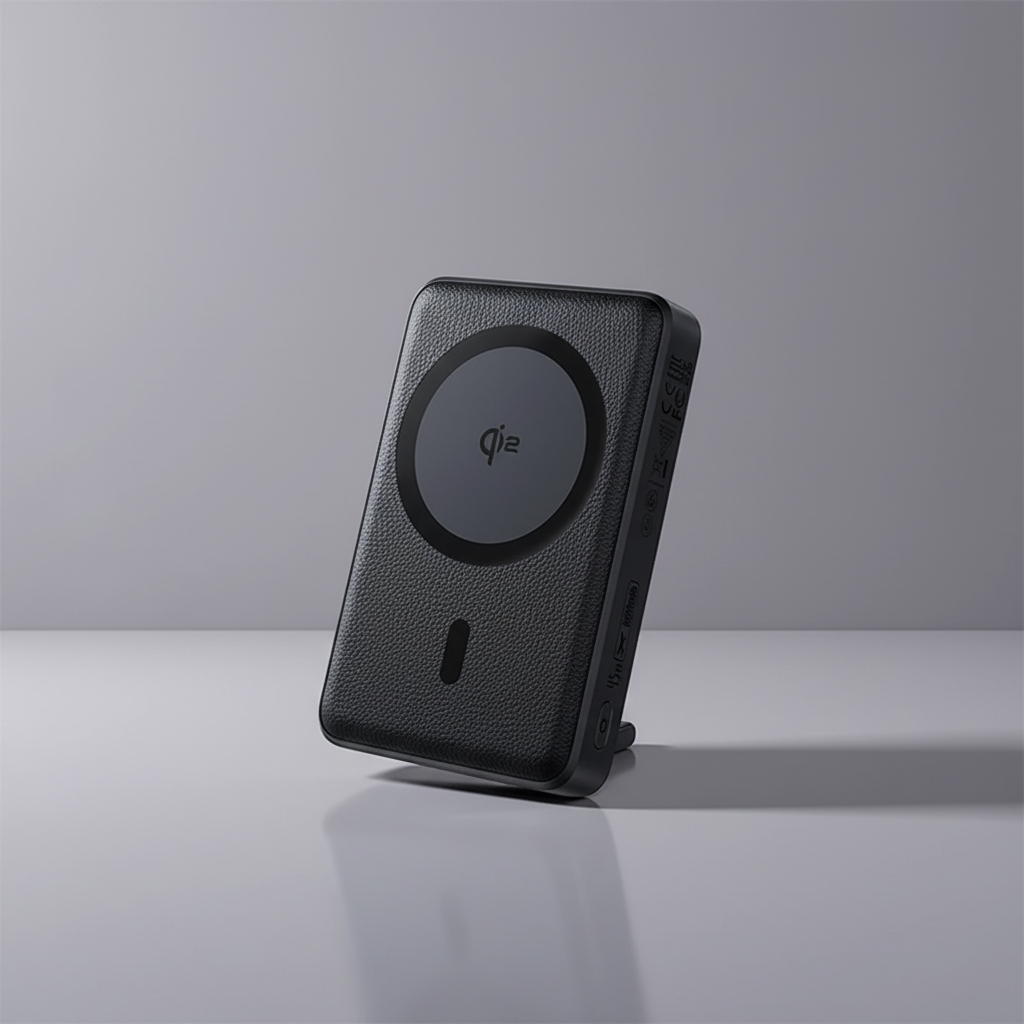 Magnetische Powerbank 10000 mAh mit 45W Schnellladen und klappbarem Ständer