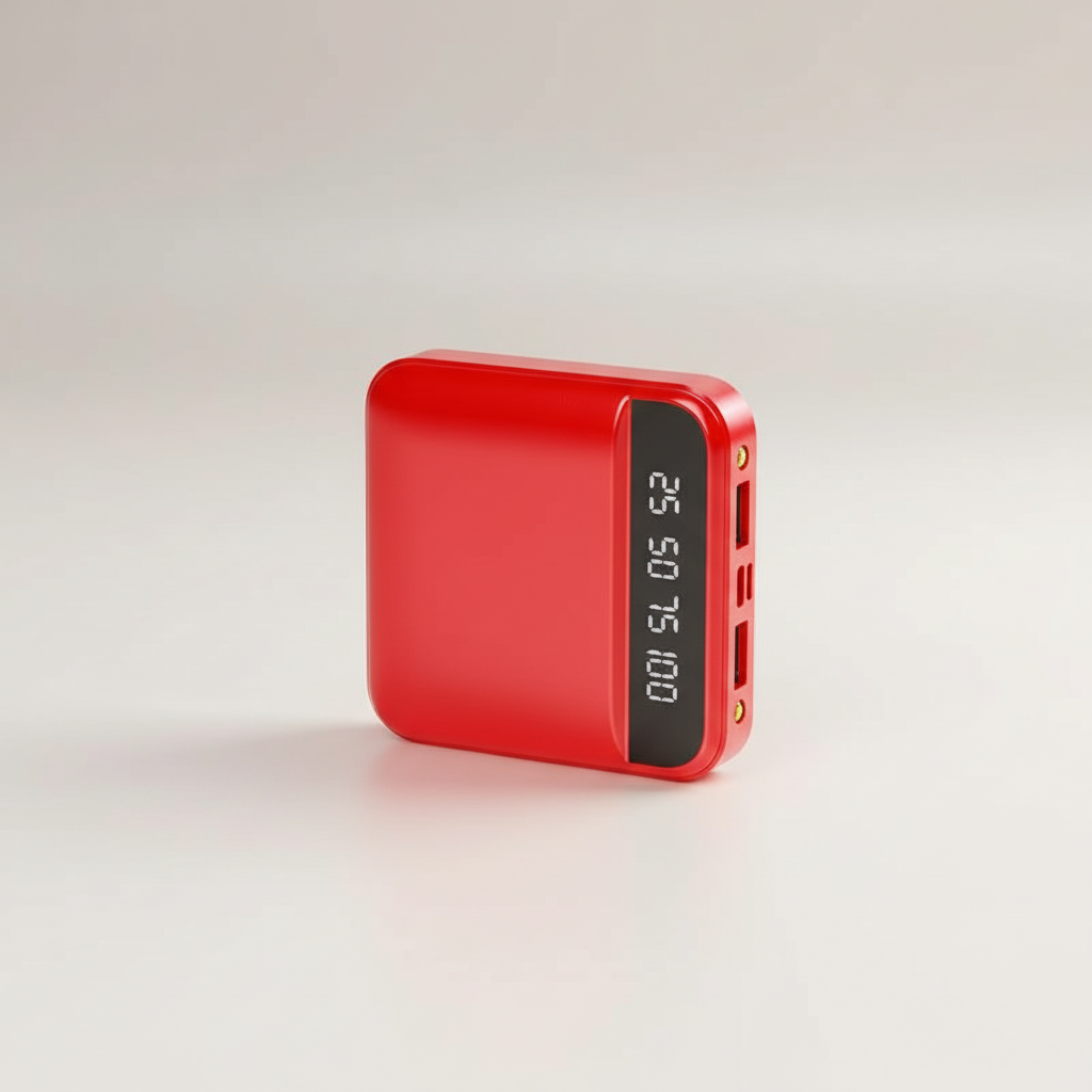 Hochkapazitive Powerbank mit Schnellladen und Digitaldisplay tragbar