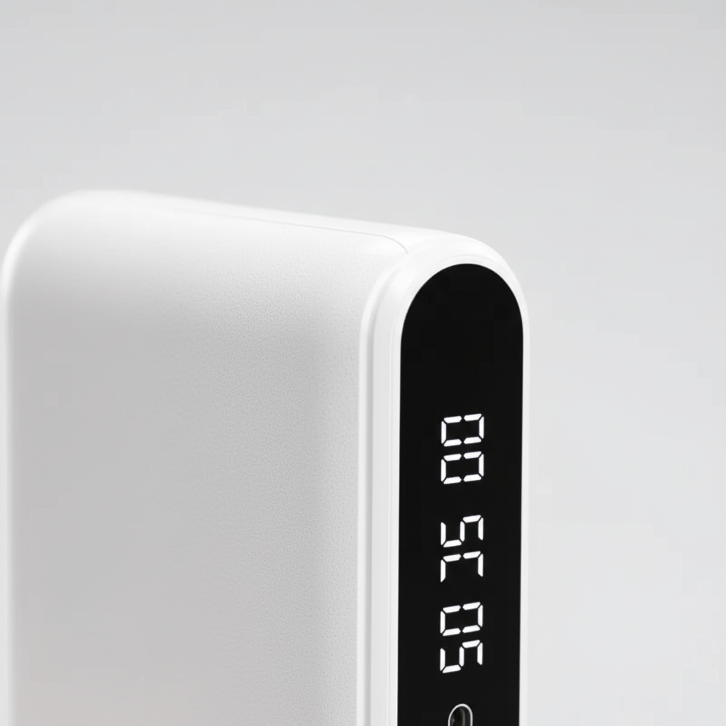 Hochkapazitive Powerbank mit Schnellladen und Digitaldisplay tragbar