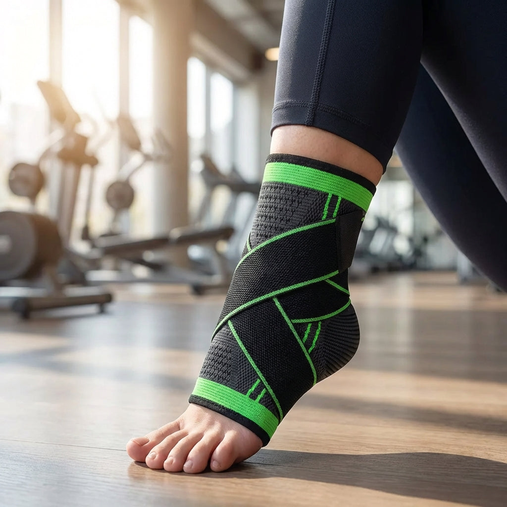 Verstellbare Kompressions-Knöchelbandage für Sport und Alltag