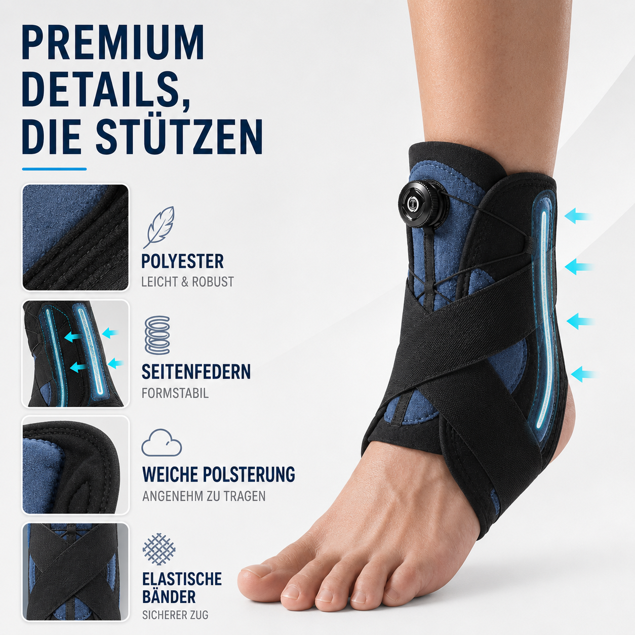 Nordspur | Ankoraid Verstellbare Druck-Knöchelbandage