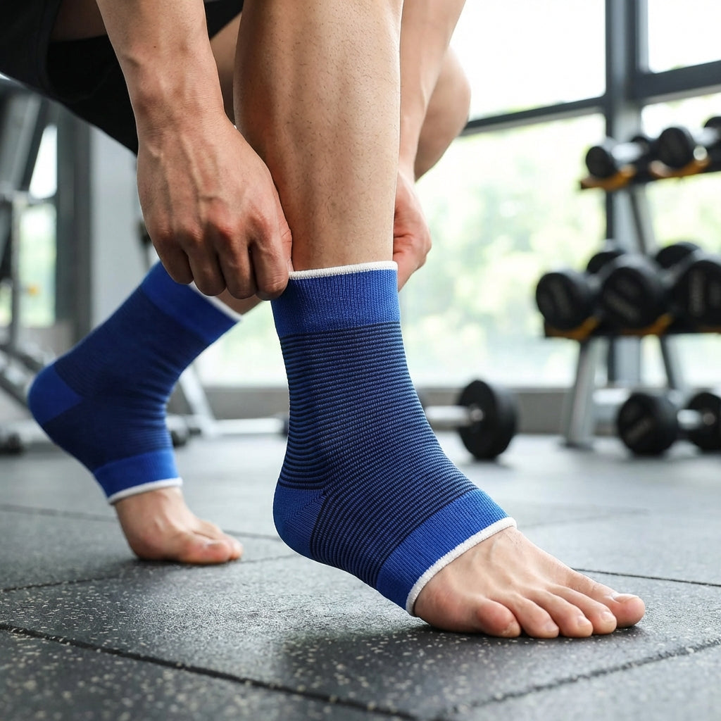 Atmungsaktive Knöchelbandage für Sport und Alltag, leichte Kompression für Stabilität