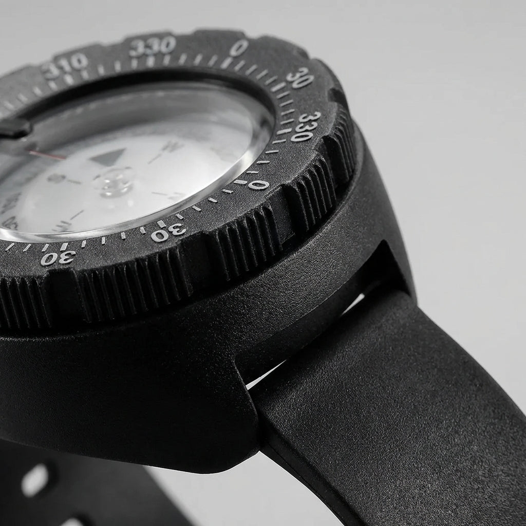 Armband-Tauchkompass mit leuchtender Skala und drehbarer Lünette
