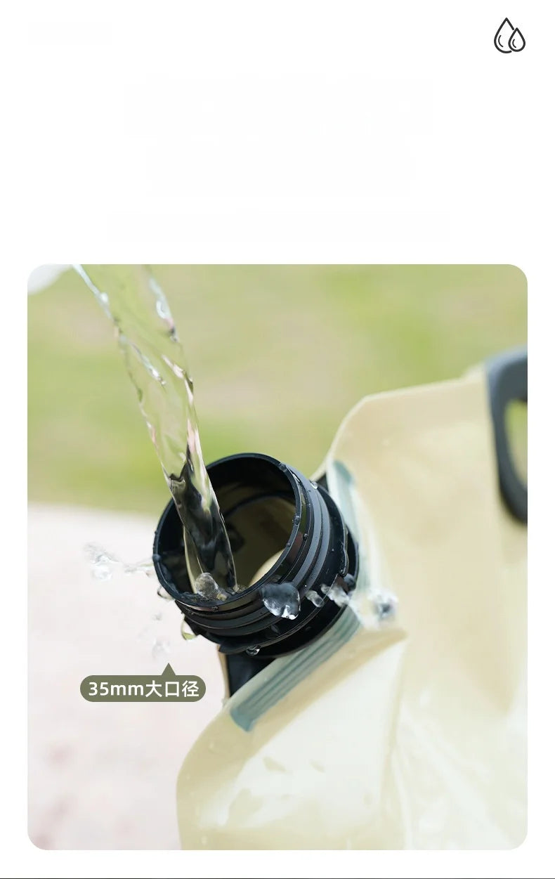 Faltbarer Wasserbehälter 8 Liter mit Auslaufhahn für Camping