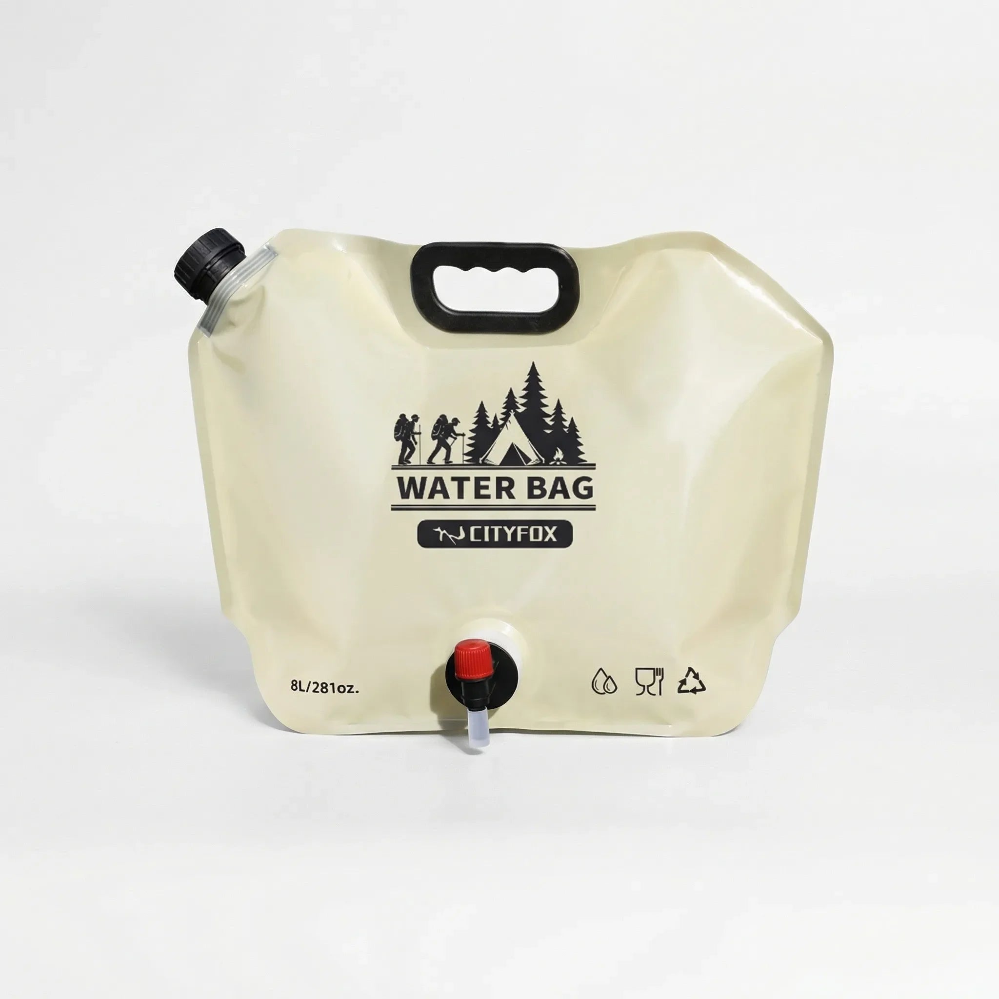 Faltbarer Wasserbehälter 8 Liter mit Auslaufhahn für Camping