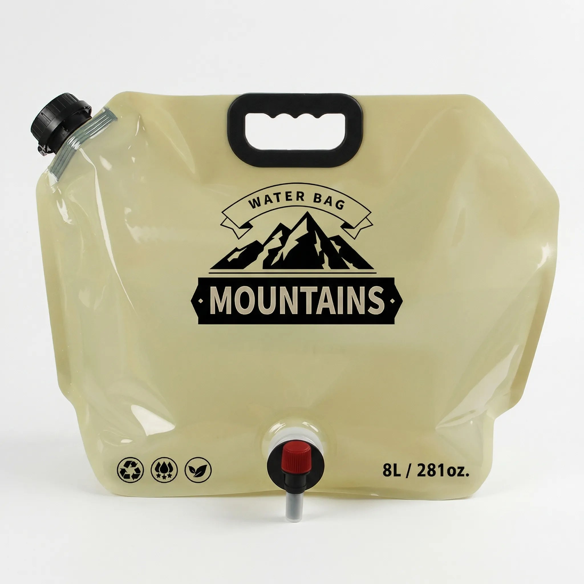 Faltbarer Wasserbehälter 8 Liter mit Auslaufhahn für Camping