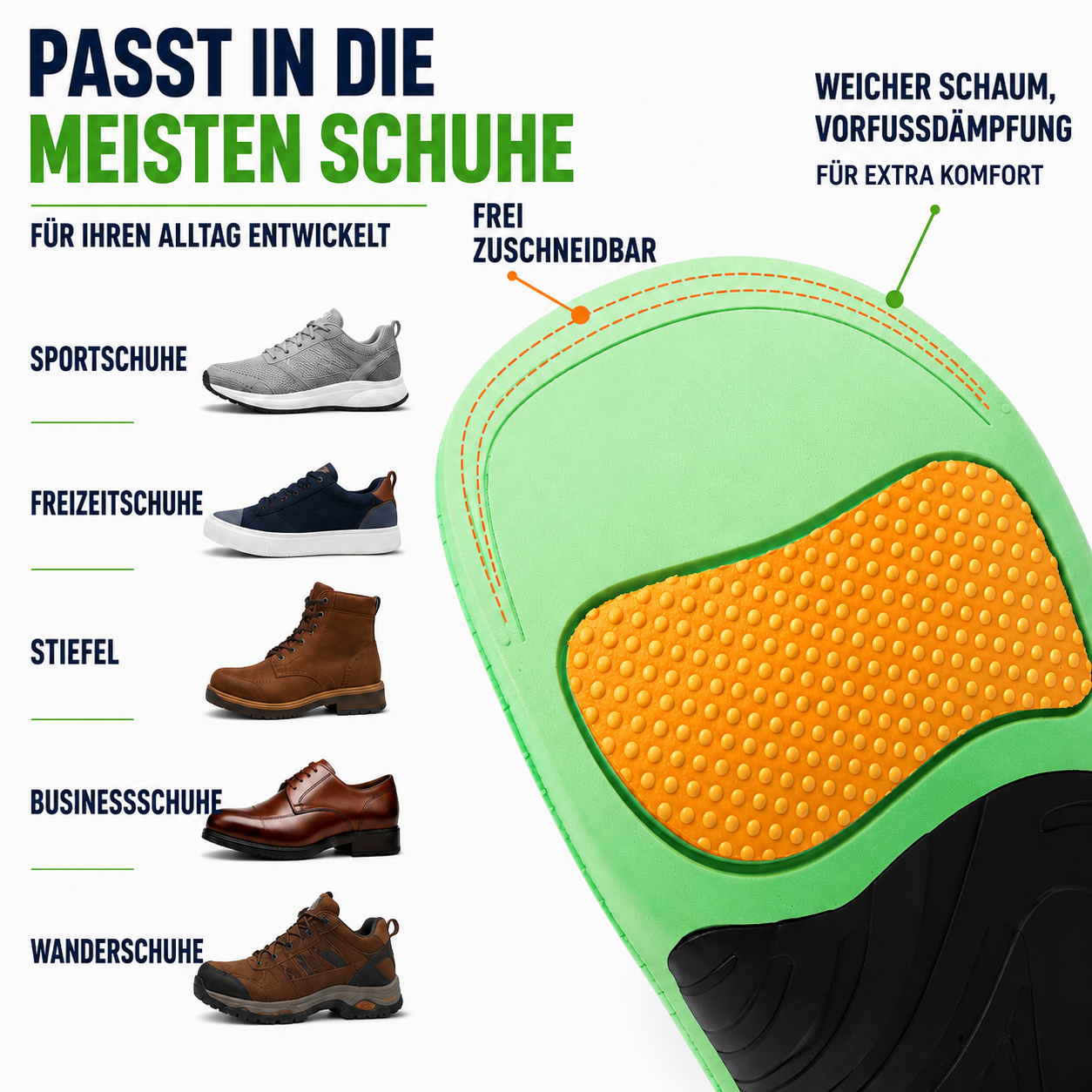 Nordspur | Arcynor Gewölbestütze Schuheinlage