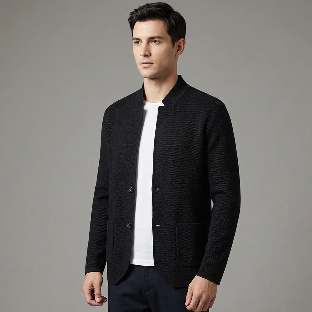 Nordspur | Ardentor Slim Fit Stand Collar Cardigan