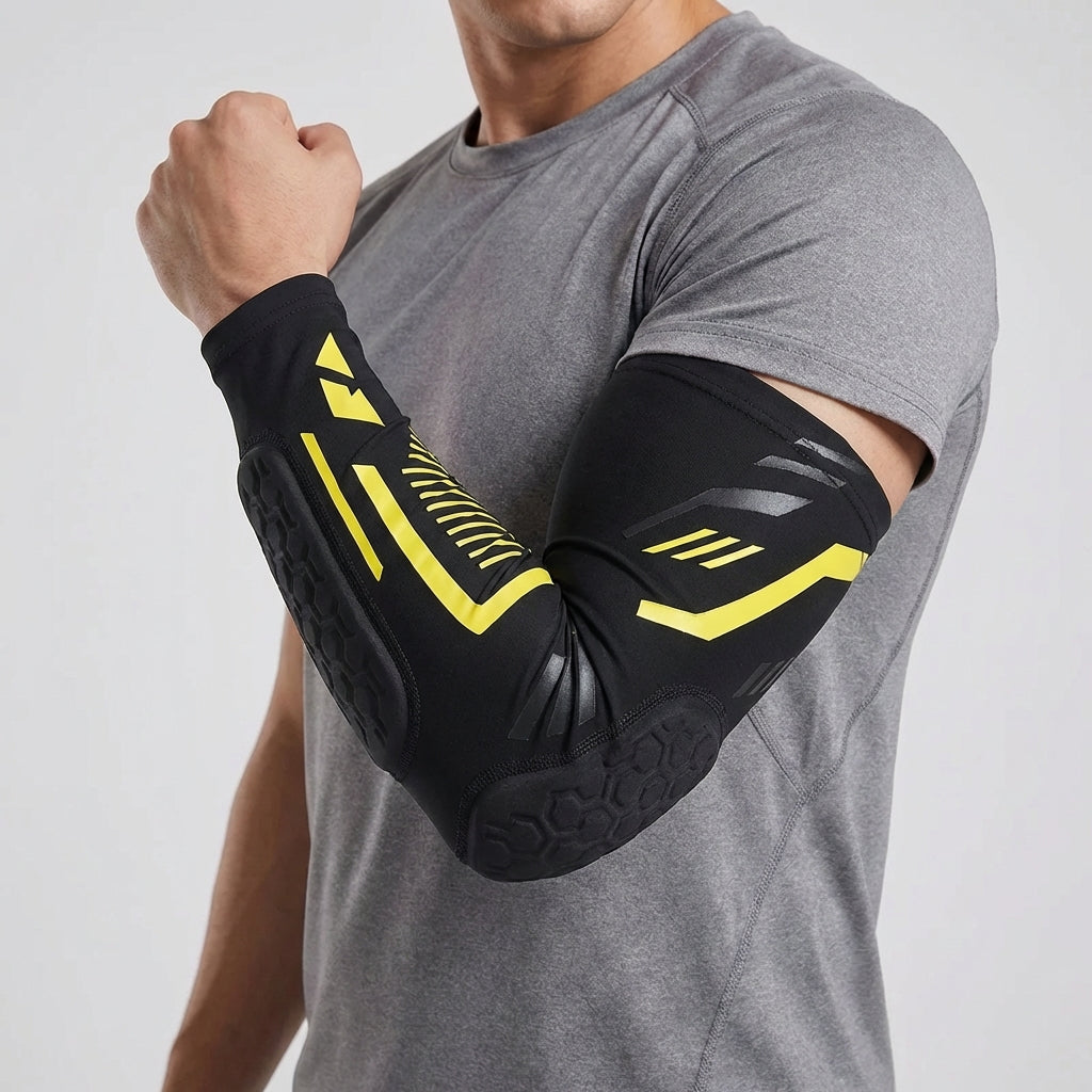 Gepolsterte Kompressions-Ellenbogenbandage für Sportler