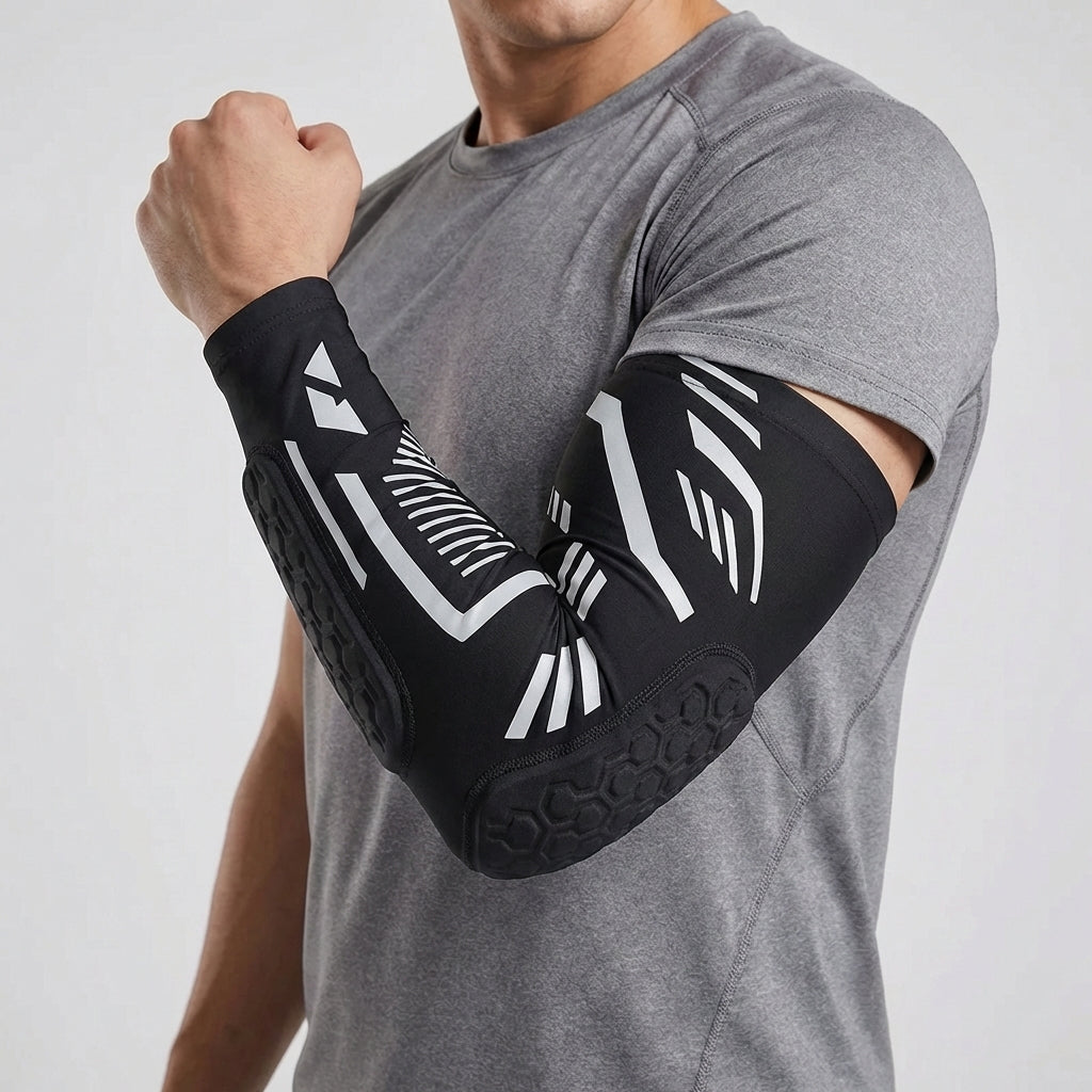 Gepolsterte Kompressions-Ellenbogenbandage für Sportler