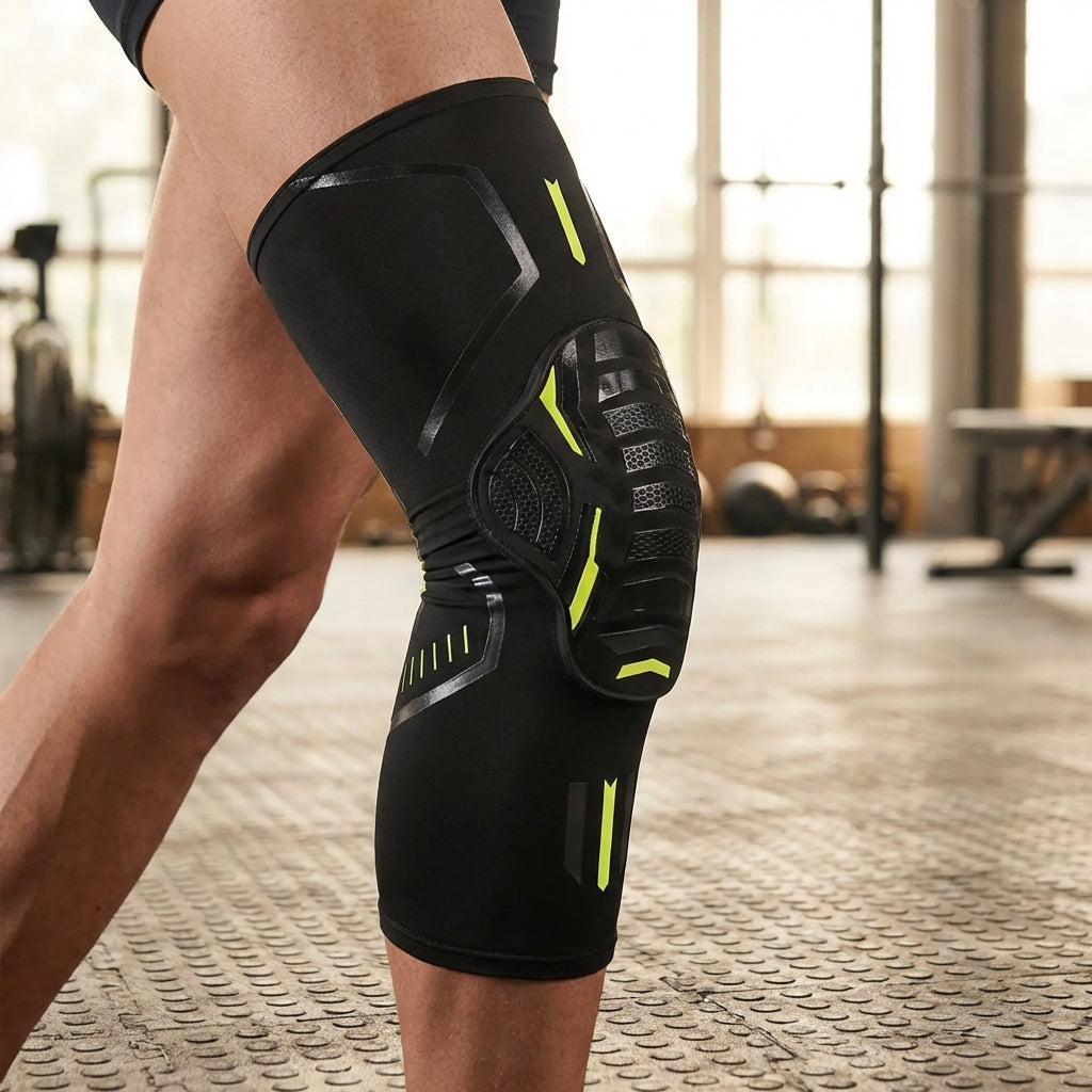 Kompressions-Kniebandage mit Polster für Sport und Alltag
