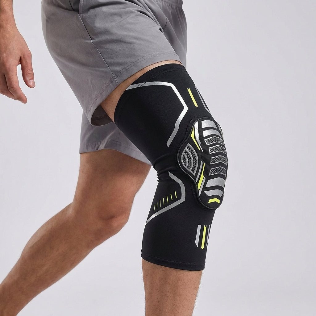 Kompressions-Kniebandage mit Polster für Sport und Alltag