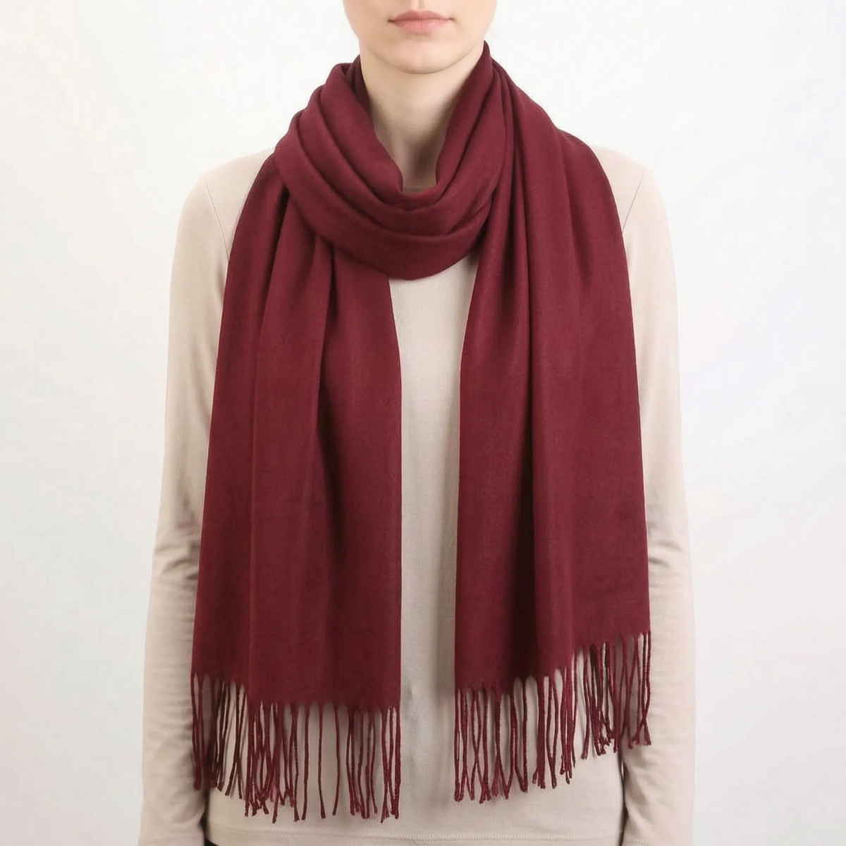 Nordspur | AuraWrap Eleganter Damenschal Mit Quasten