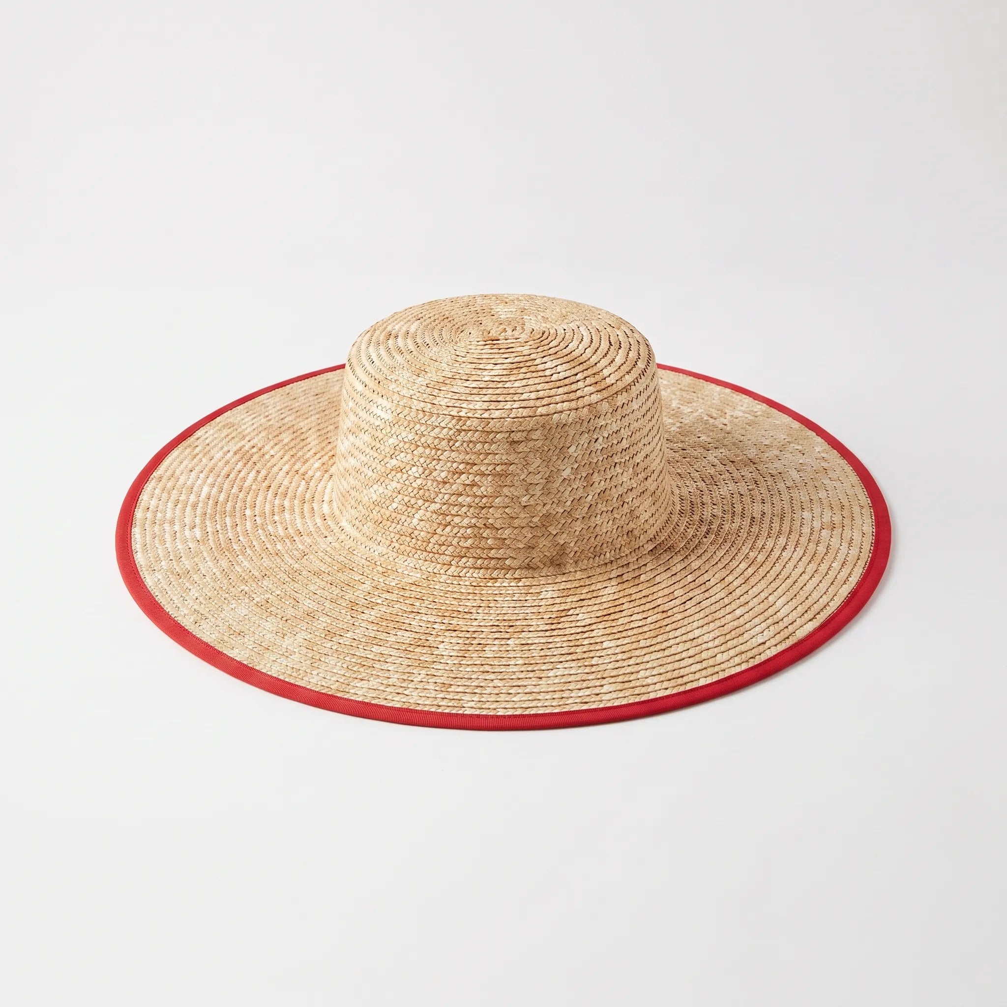 Strohhut breitkrempig Sonnenschutz geflochtener Sommerhut