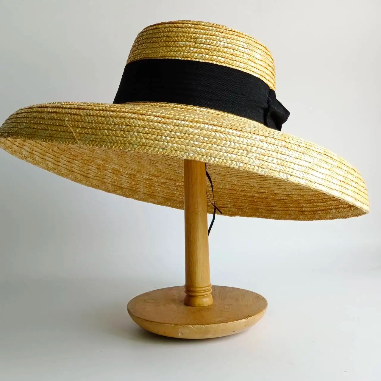 Strohhut breitkrempig Sonnenschutz geflochtener Sommerhut