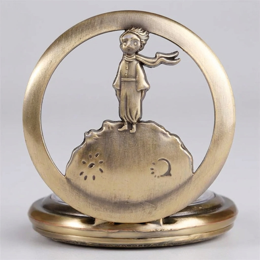 Vintage Taschenuhr-Anhänger mit Durchbruch-Silhouette und Quarz-Uhrwerk