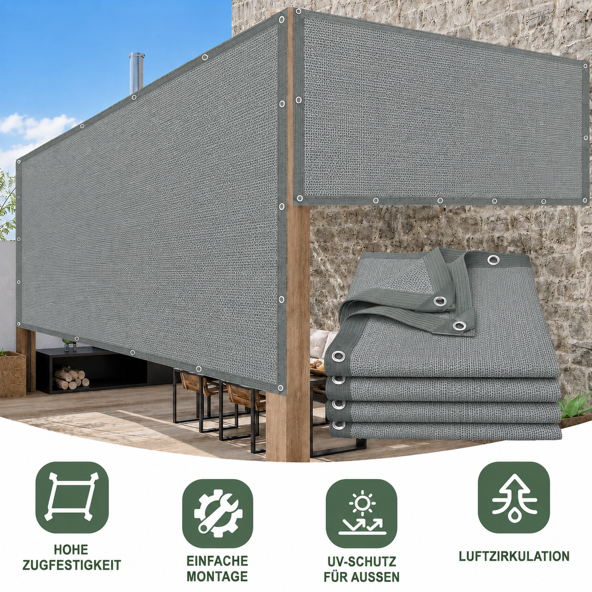 Nordspur | Aurevo Ausziehbares Seitliches Sonnenschutzpanel