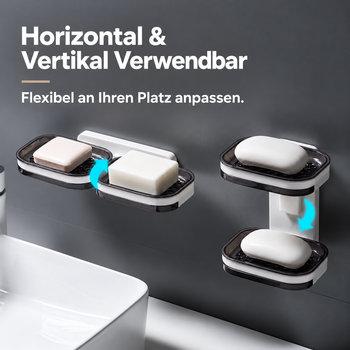 Nordspur | Ausziehbare Seifenablage mit Ablauf