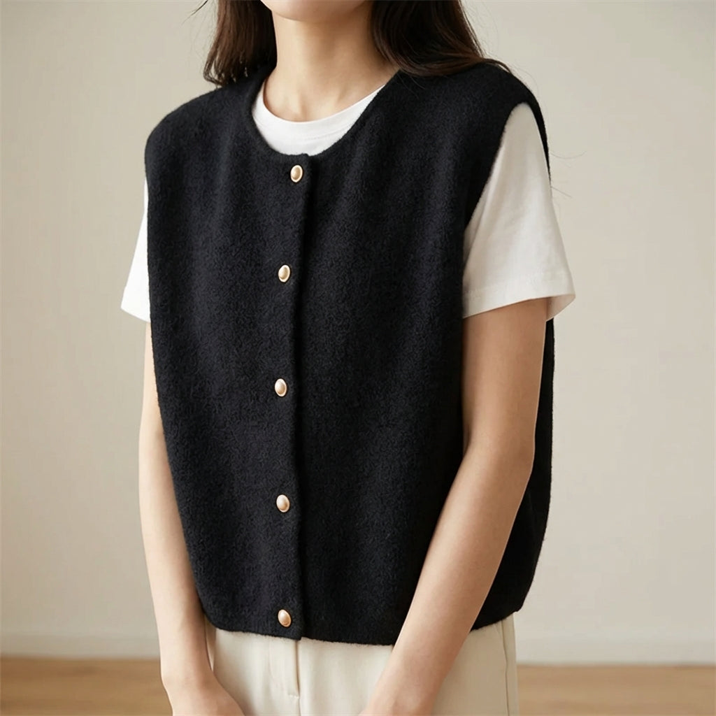 Nordspur | Avelune Sleeveless Button Cardigan
