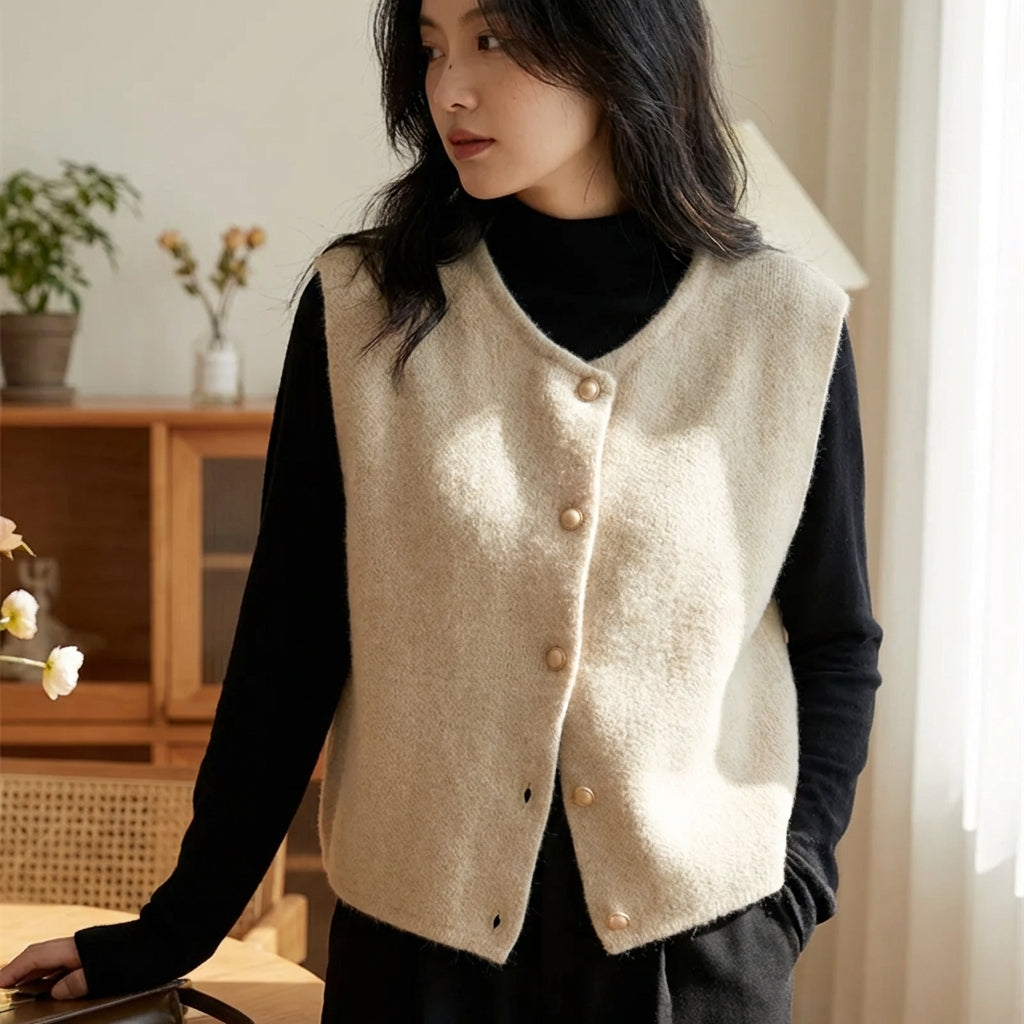 Nordspur | Avelune Sleeveless Button Cardigan