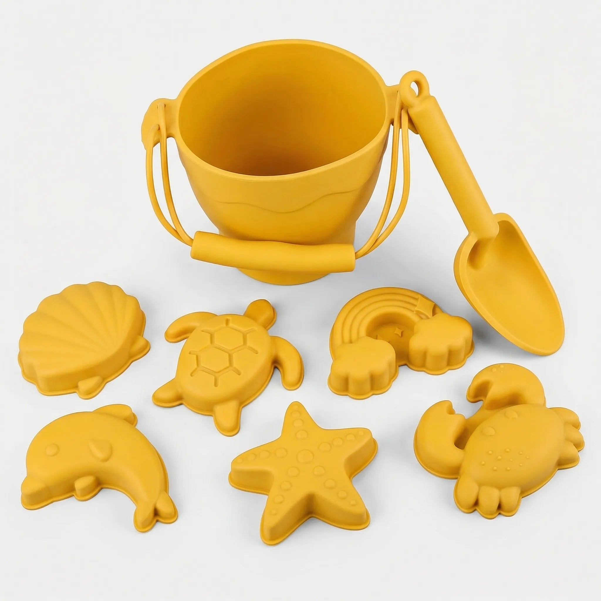 Strandspielzeug-Set für Kinder mit Eimer, Schaufel und Sandförmchen