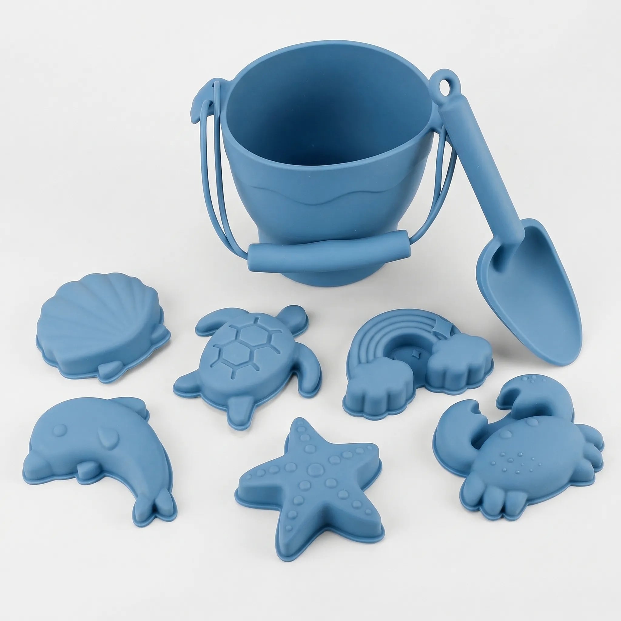 Strandspielzeug-Set für Kinder mit Eimer, Schaufel und Sandförmchen