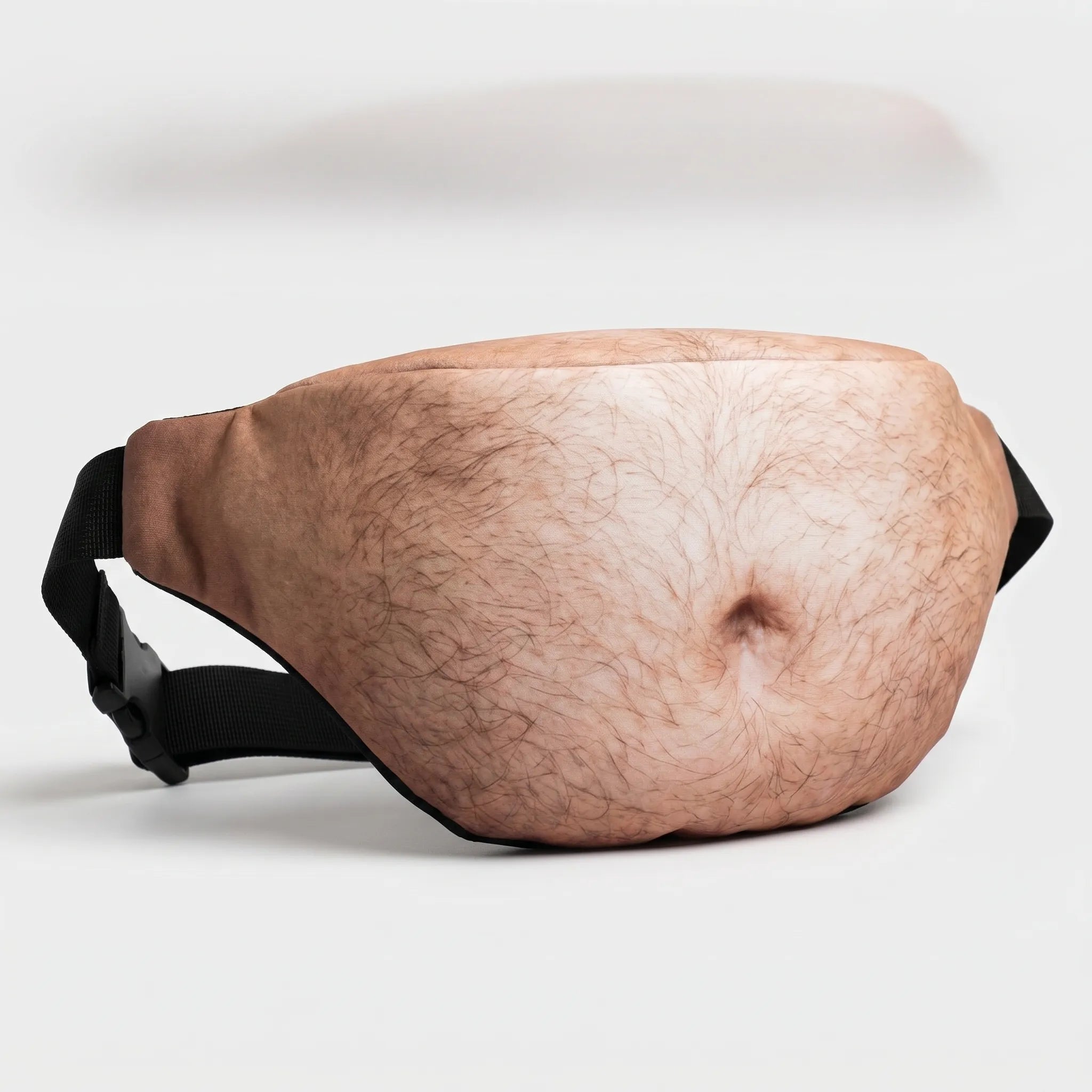 Novelty-Bauchtasche realistischer Bauch 3D-Design mit Reißverschlussfach