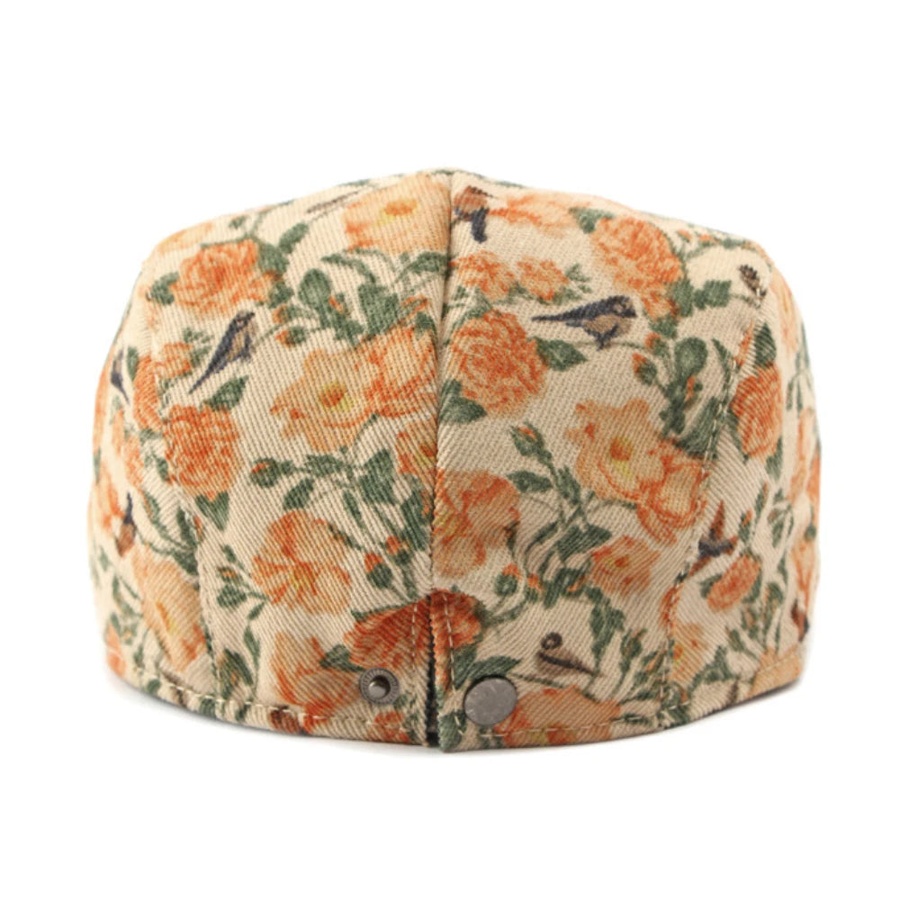Nordspur | Blomster Schiebermütze Mit Blumenmuster