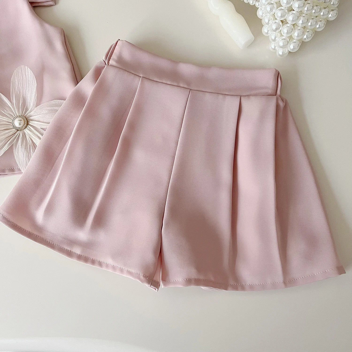 Mädchen Sommer Set mit Blumenmuster und Shorts