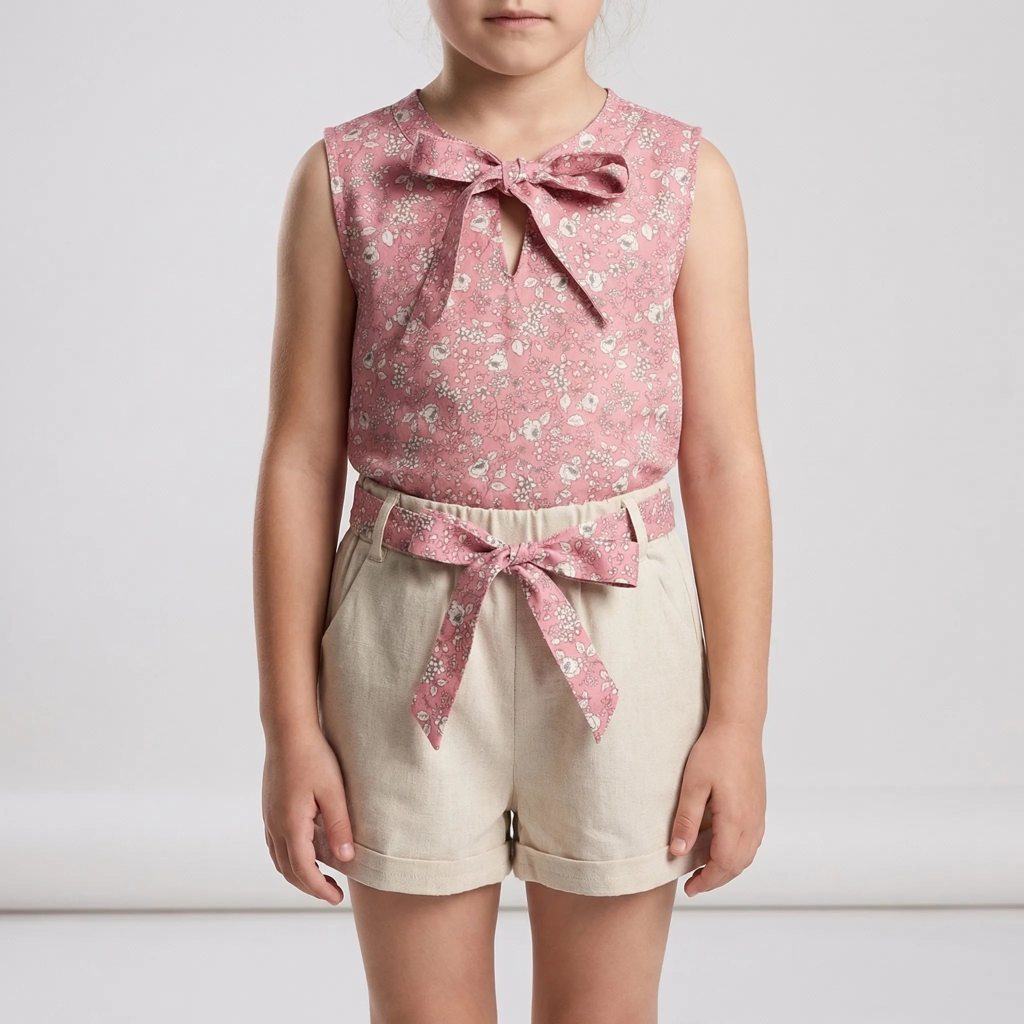 Baby Kleinkind Sommer Set Weste Shorts Mädchen 2-teilig