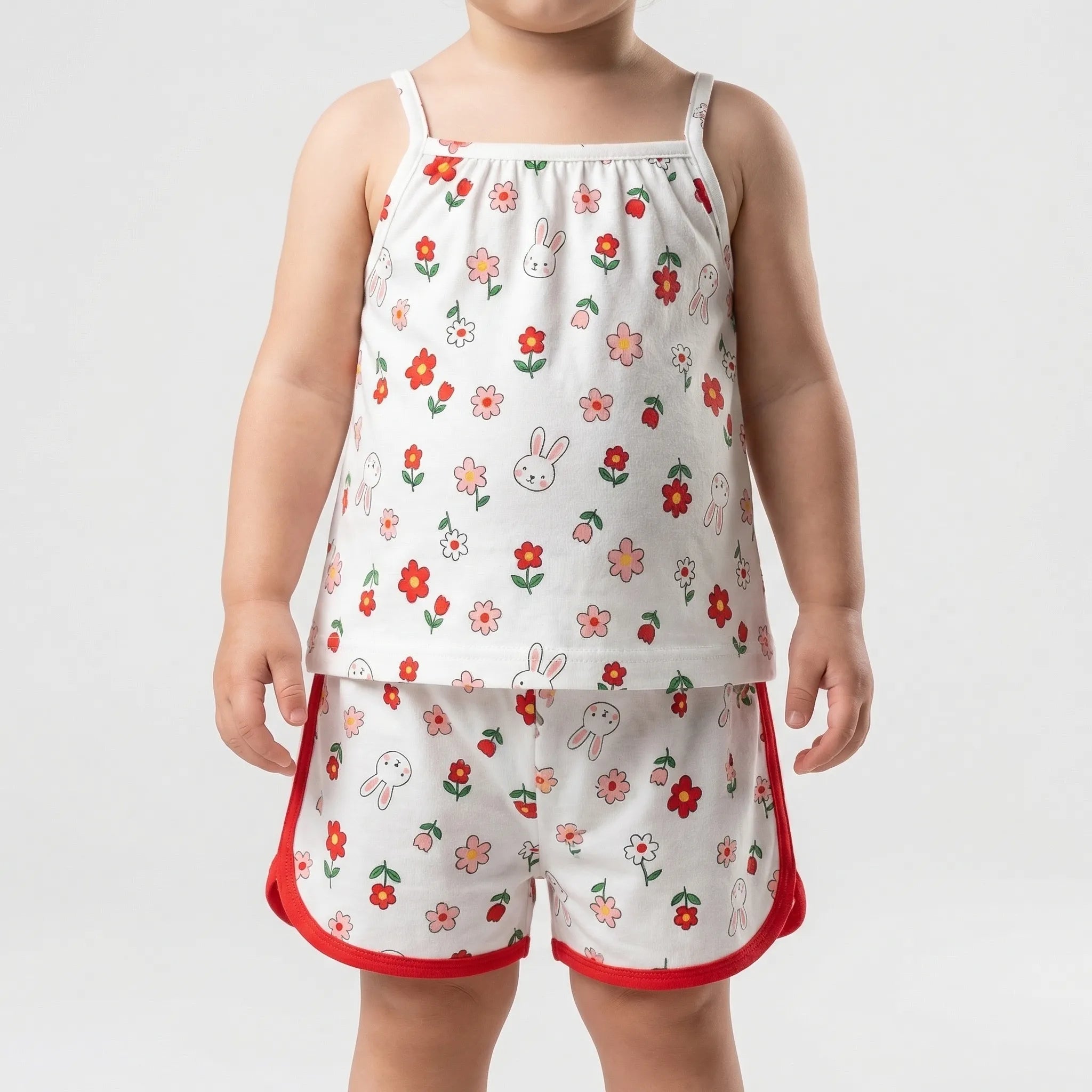 Baby Sommer Set Trägertop Shorts bedruckt weich atmungsaktiv