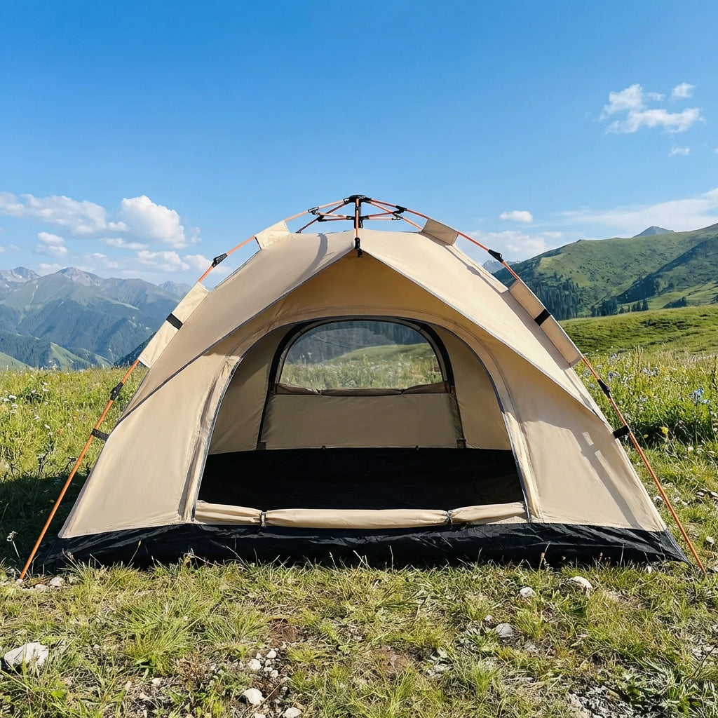 Automatisches Pop-Up-Zelt für 4 Personen mit Sonnenschutz