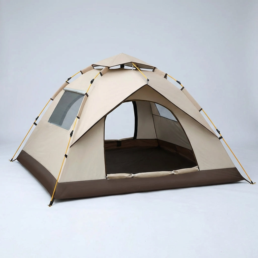 Automatisches Pop-Up-Zelt für 2-3 Personen mit Sonnenschutz und Belüftung