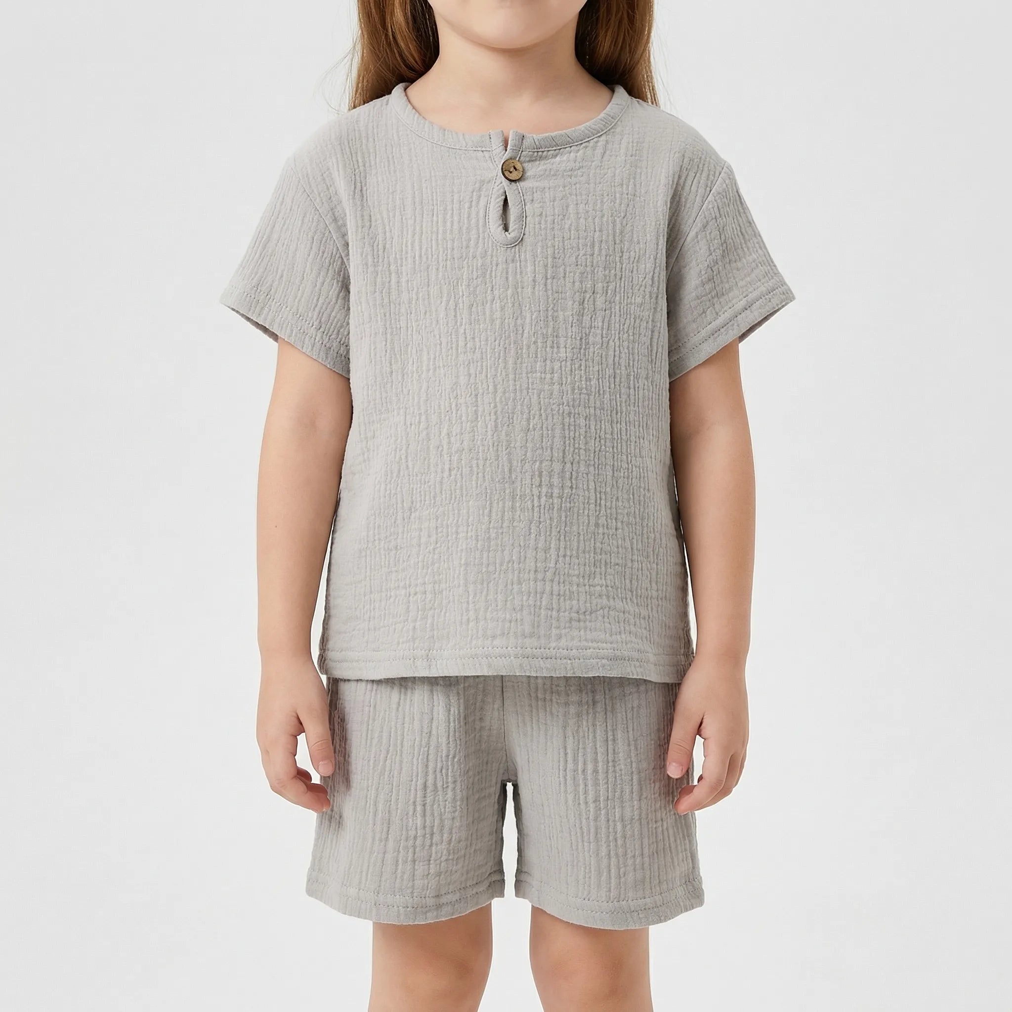 Kinder Sommer Set Kurzarm Oberteil Shorts atmungsaktiv