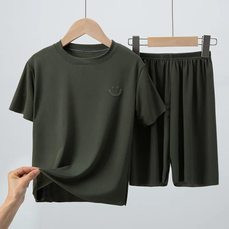 Kinder Sommer Kurzarm Shorts Set leicht atmungsaktiv